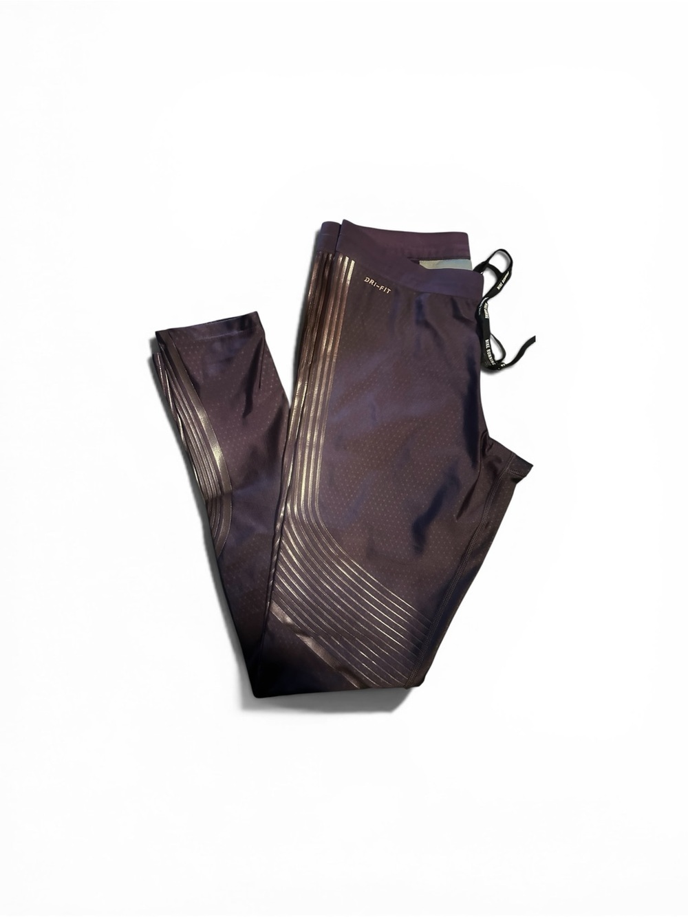 Nike Purple Drawstring Athletic run legging - Picture 2 of 10
